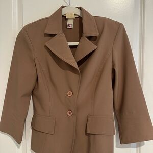 La Belle Tan Blazer Jacket